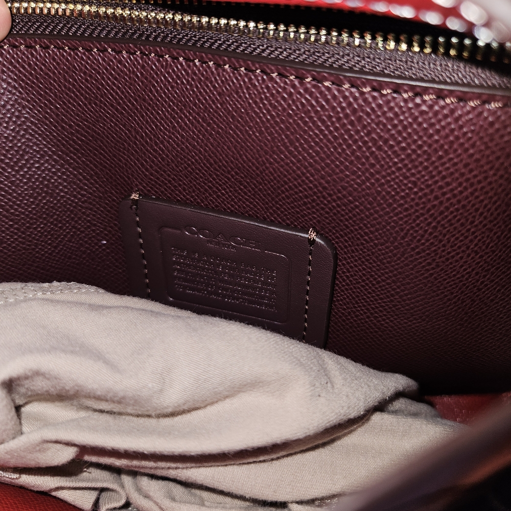 Coach Women's Burgundy Leather Bag